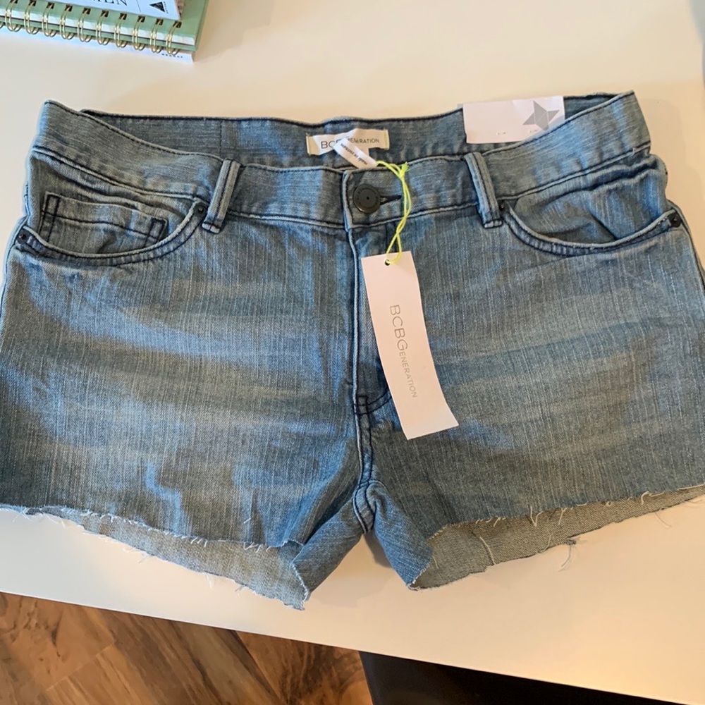 BCBG Light Blue Denim Jean Shorts